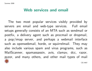 Web services and email