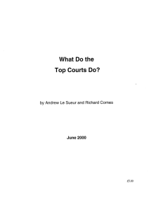 What Do the Top Courts Do? June 2000