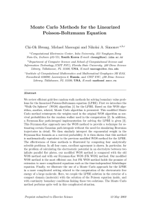 Monte Carlo Methods for the Linearized Poisson-Boltzmann Equation