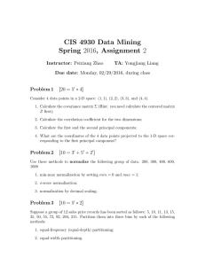 CIS 4930 Data Mining Spring 2016, Assignment 2