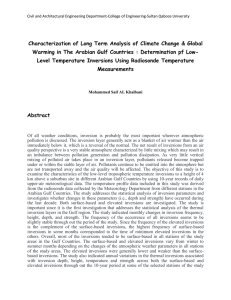 Characterization of Long Term Analysis of Climate Change &amp; Global