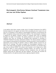 Electromagnetic Interference Between Overhead Transmission Lines and Lines and Oil/Gas Pipelines