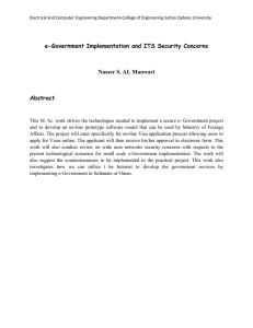 e-Government Implementation and ITS Security Concerns Nasser S. AL Manwari Abstract