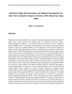 Statistical Single Characterization and Subband Decomposition for
