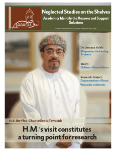 H.M.’s visit constitutes a turning point for research