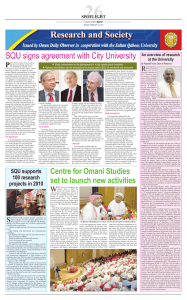 26 Centre for Omani Studies set to launch new activities W