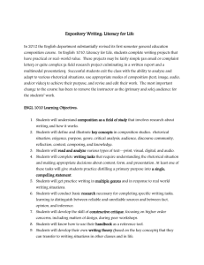 Expository Writing: Literacy for Life