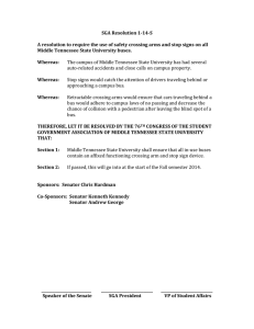 SGA Resolution 1-14-S  Middle Tennessee State University buses.