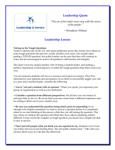 Leadership Quote Leadership Lesson