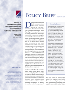D Policy Brief Building an Information System