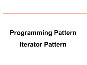 Programming Pattern Iterator Pattern
