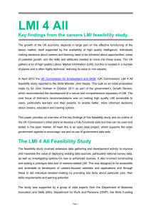 LMI 4 All  Key findings from the careers LMI feasibility study.