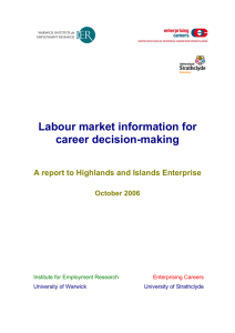 Labour market information for career decision-making