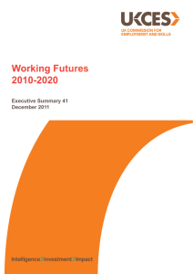 Working Futures 2010-2020 Executive Summary 41 December 2011