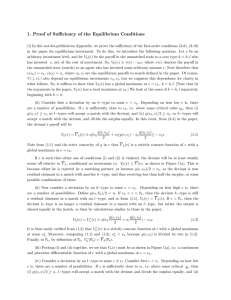 1. Proof of Su¢ciency of the Equilibrium Conditions