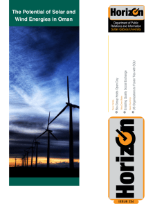 The Potential of Solar and Wind Energies in Oman Issue 234
