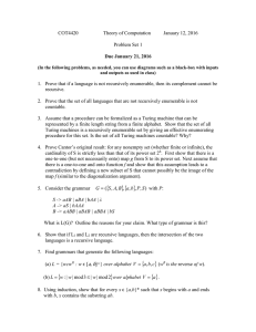 COT4420  Theory of Computation January 12, 2016