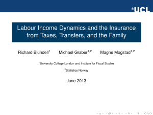 Labour Income Dynamics and the Insurance Richard Blundell Michael Graber