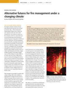 Alternative futures for fi re management under a changing climate