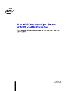 PCIe* GbE Controllers Open Source Software Developer’s Manual 82573V/82573L