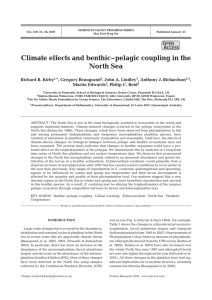 Climate effects and benthic–pelagic coupling in the North Sea