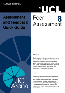 8 Peer Assessment and Feedback