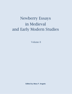 Newberry Essays in Medieval and Early Modern Studies