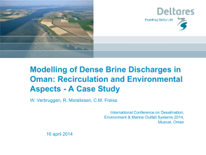 Modelling of Dense Brine Discharges in Oman: Recirculation and Environmental