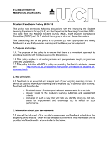 Student Feedback Policy 2014-15