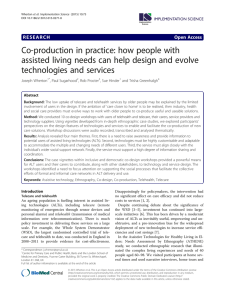 Co-production in practice: how people with technologies and services