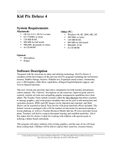 Kid Pix Deluxe 4  System Requirements Macintosh: