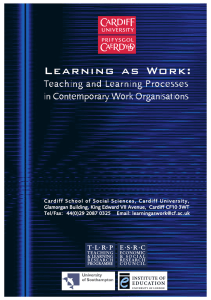 L e a r n i n g  ... Teaching and Learning Processes in Contemporary Work Organisations