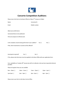 Concerto Competition Auditions