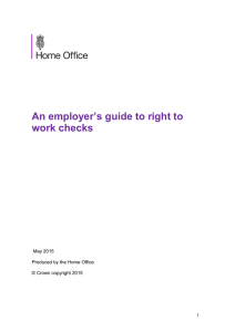 ’s guide to right to An employer work checks