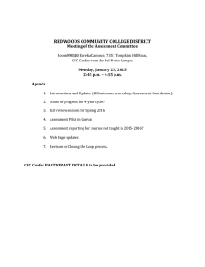 REDWOODS COMMUNITY COLLEGE DISTRICT  Meeting of the Assessment Committee