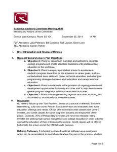 Minutes and Actions of the Committee September 25, 2014