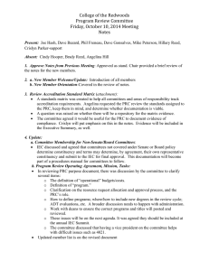 College	of	the	Redwoods Program	Review	Committee Friday,	October	10,	2014	Meeting Notes
