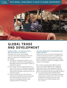 GLOBAL TRADE AND DEVELOPMENT
