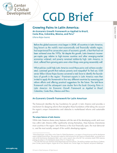 CGD Brief Growing Pains in Latin America: