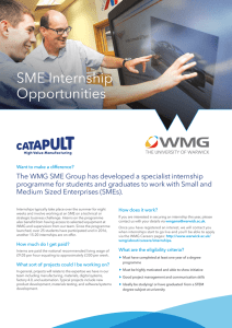 SME Internship Opportunities