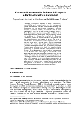 e governance in bangladesh problems and prospects e governance in bangladesh problems and prospects