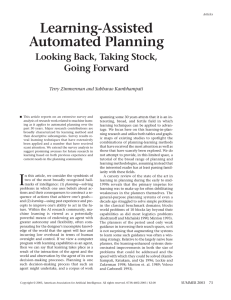 Learning-Assisted Automated Planning Looking Back, Taking Stock, Going Forward