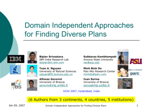 Domain Independent Approaches for Finding Diverse Plans