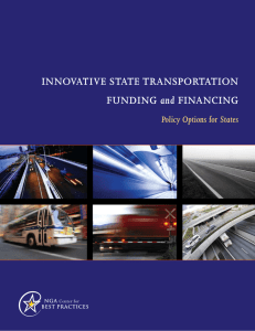 InnovatIve State tranSportatIon and Policy Options for States