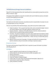3D Model Based Design Interim Guidelines
