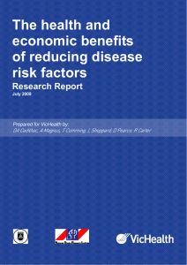 The health and economic benefits of reducing disease risk factors
