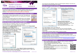 Resnet Connection It Services Help Desk It Services Help Desk Resnet Connection
