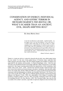CONSERVATION OF ENERGY, INDIVIDUAL AGENCY, AND GOTHIC TERROR IN THE BEETLE