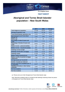 Aboriginal and Torres Strait Islander – New South Wales population