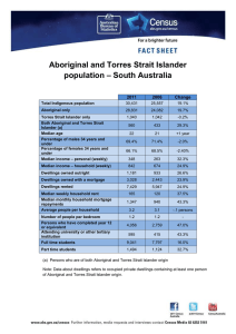 Aboriginal and Torres Strait Islander – South Australia population
